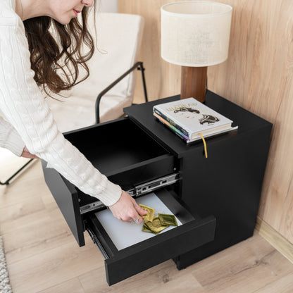 Bedside table with Two Hidden Drawers – B30