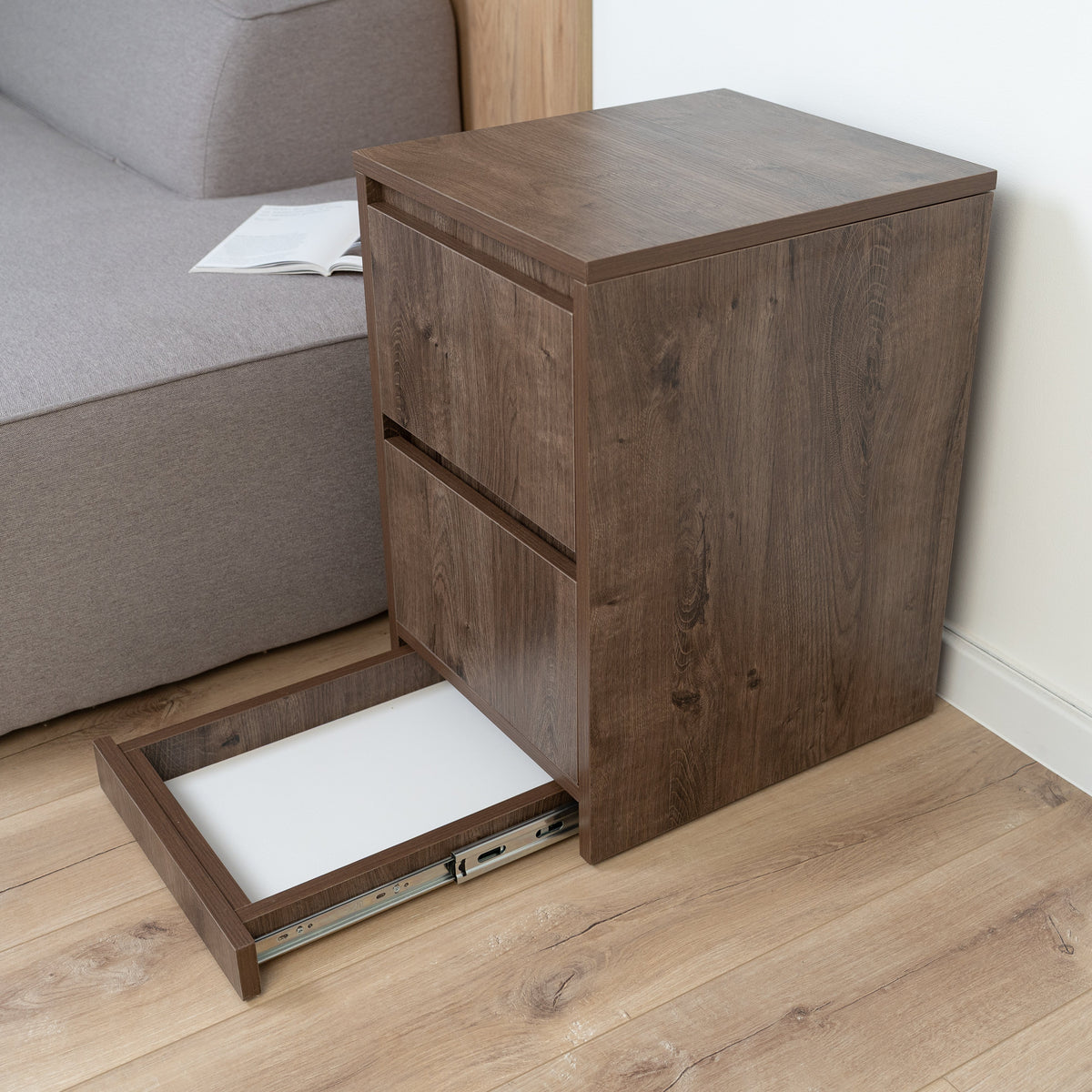 Bedside table with Locked Hidden Storage – B26