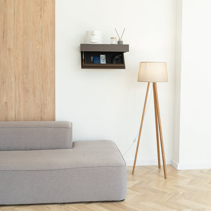 Floating Shelf with Hidden Compartment and RFID Lock – A12