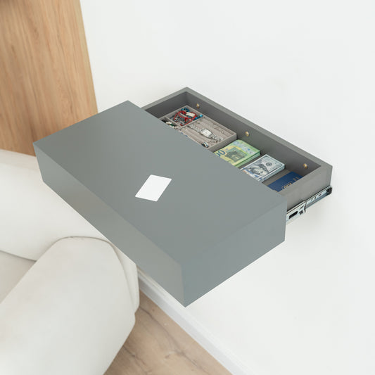 Wall Shelf with Secret Storage and RFID Lock – A14