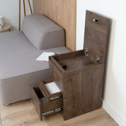 Bedside table with Locked Hidden Storage – B26