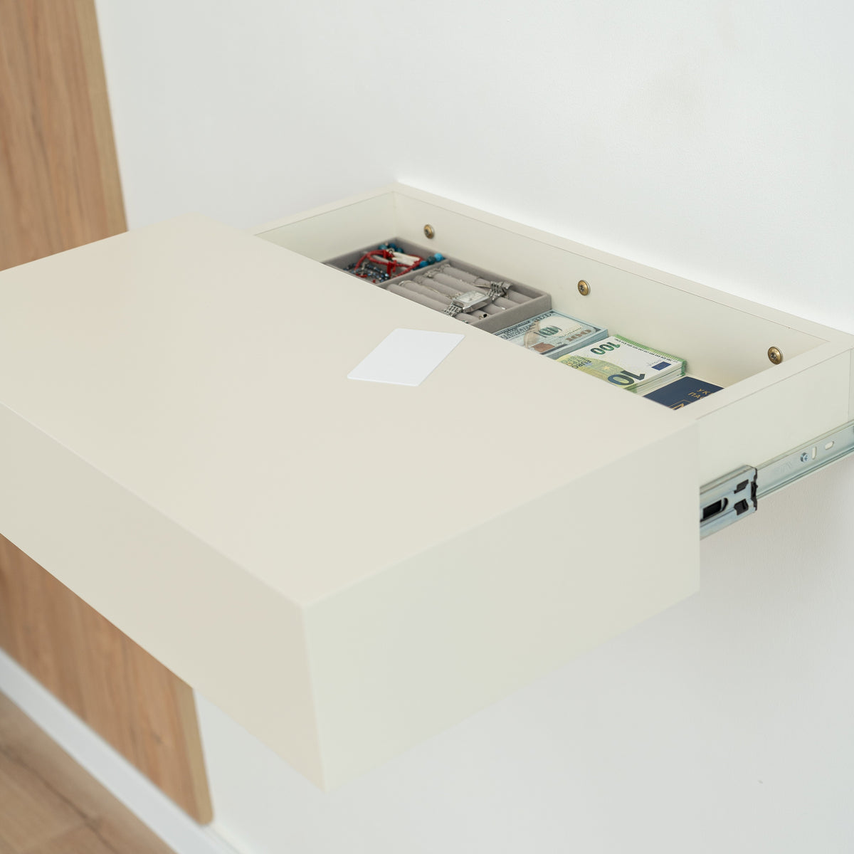 Concealed Wall Shelf with RFID Lock – A14