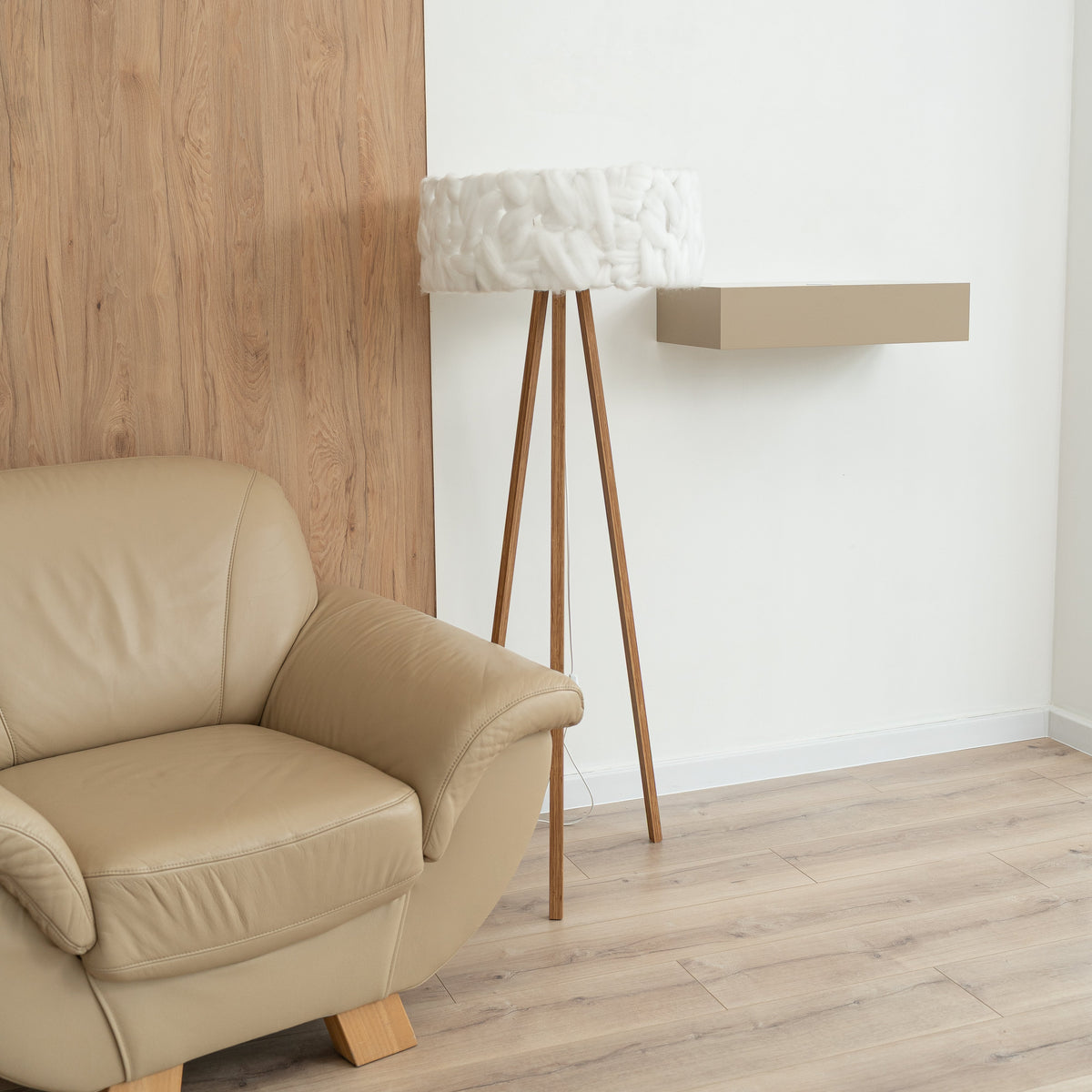Floating Wall Shelf with Hidden Compartment – A14