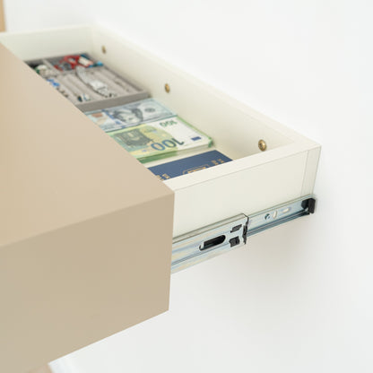 Floating Wall Shelf with Hidden Compartment – A14
