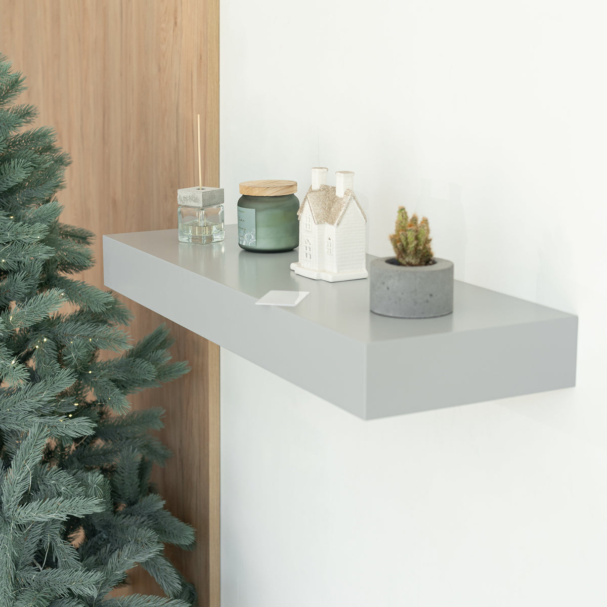 Wall Shelf with Concealed Storage and RFID Lock – A12
