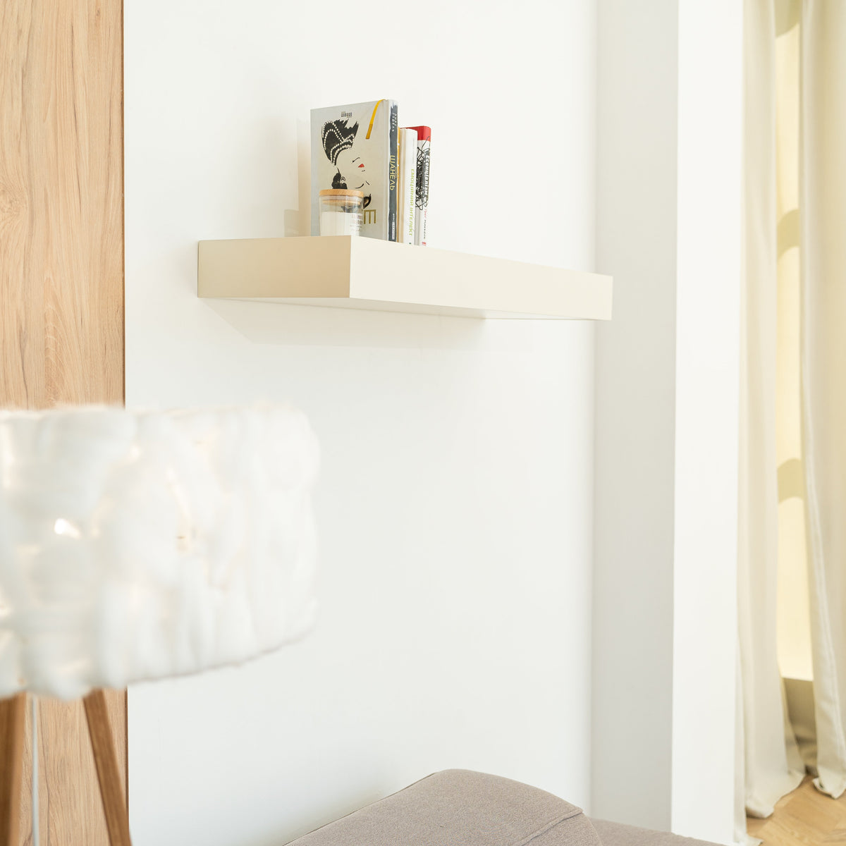 Wall Shelf with Secret Compartment and RFID Lock – A12